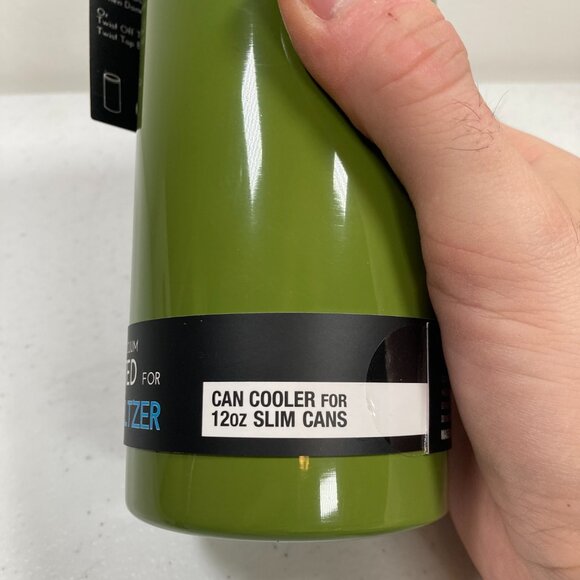 Cantini - Can Cooler for Spiked Seltzer - 12oz Holder - Green Black - NWT - Picture 5 of 13